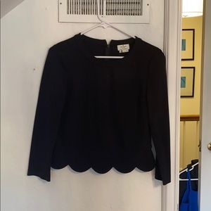 Kate spade scroll opens shirt size 0